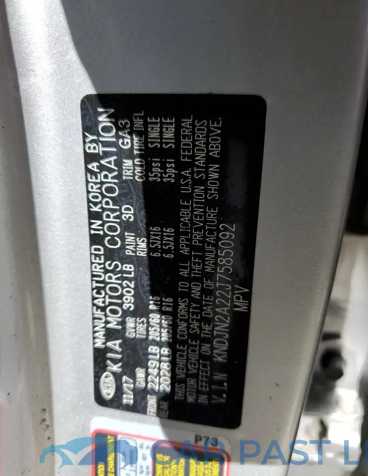 KNDJN2A22J7585092# 13