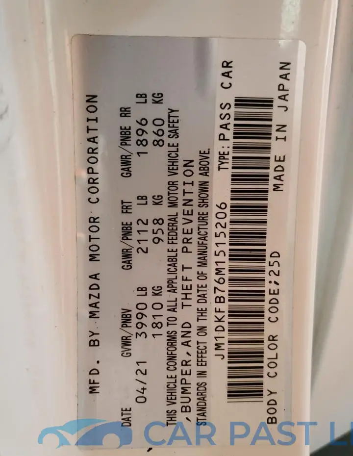 JM1DKFB76M1515206# 13