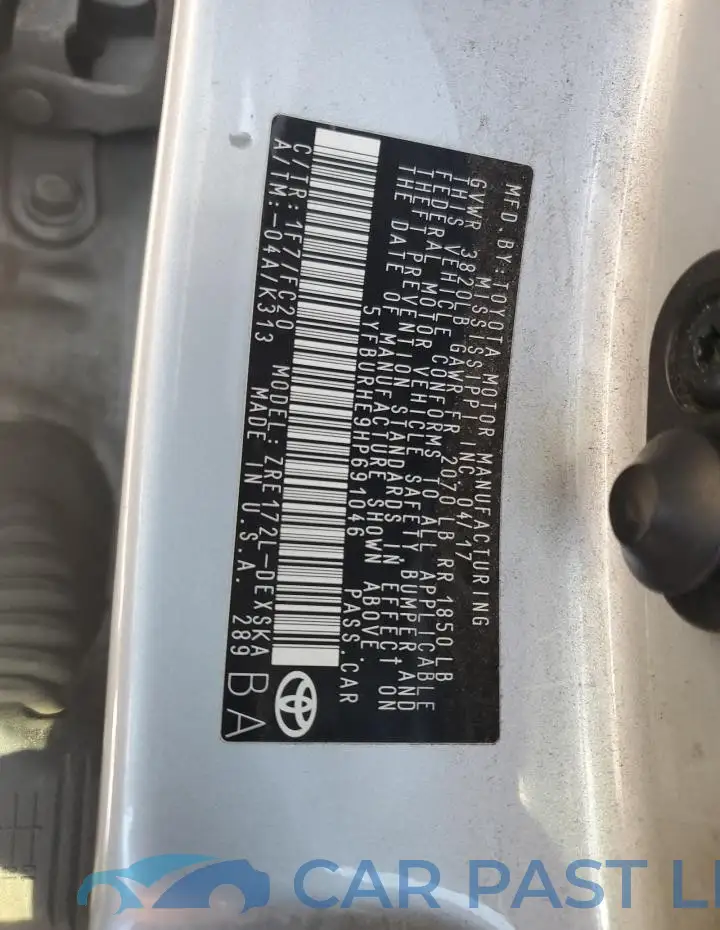 5YFBURHE9HP691046# 12