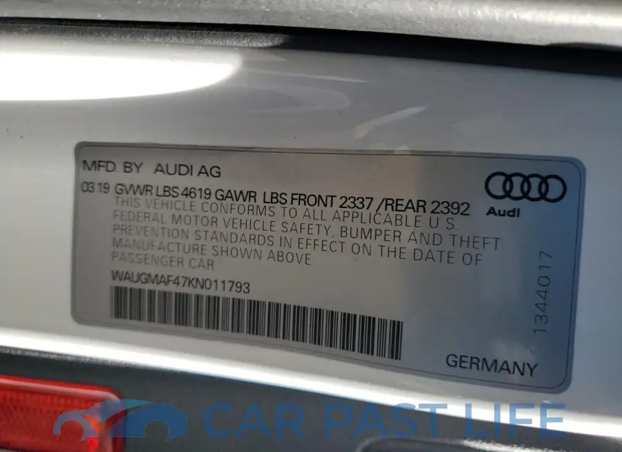 WAUGMAF47KN011793# 12