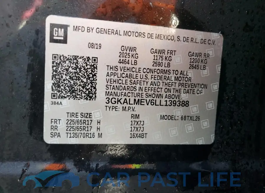 3GKALMEV6LL139388# 13