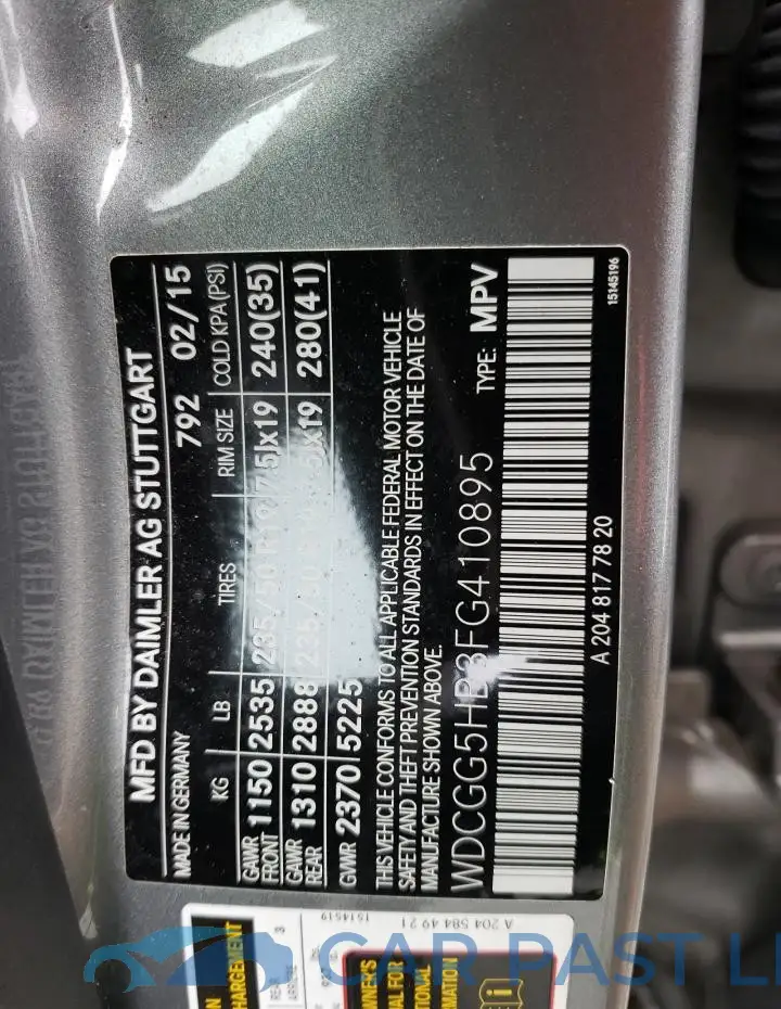 WDCGG5HB3FG410895# 12