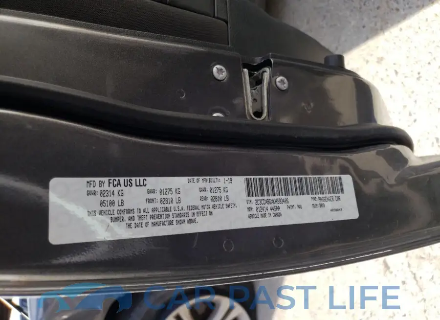 2C3CDXBGXKH593406# 12
