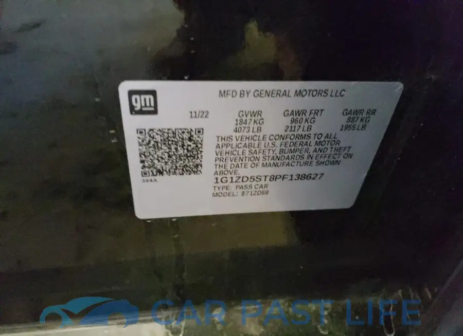 1G1ZD5ST8PF138627# 12
