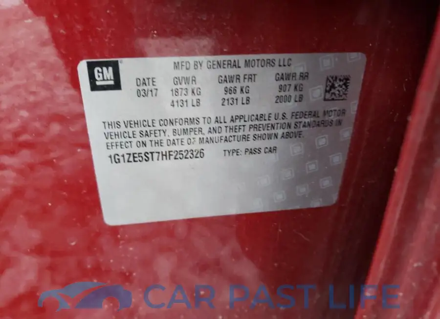 1G1ZE5ST7HF252326# 12