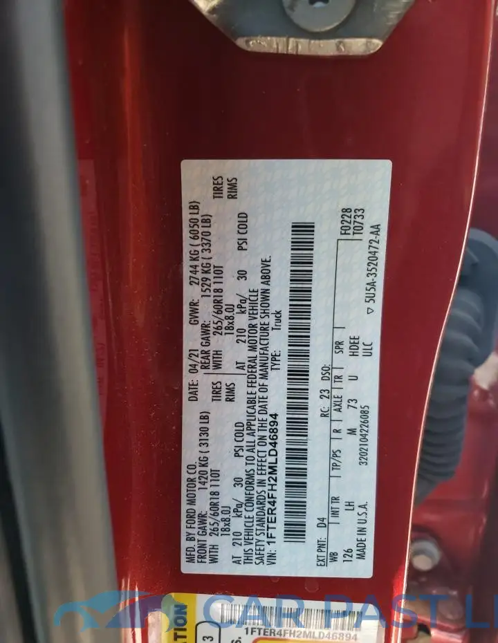 1FTER4FH2MLD46894# 13