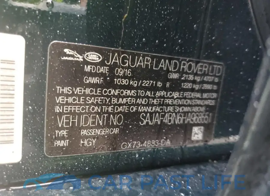 SAJAF4BN6HA968551# 12