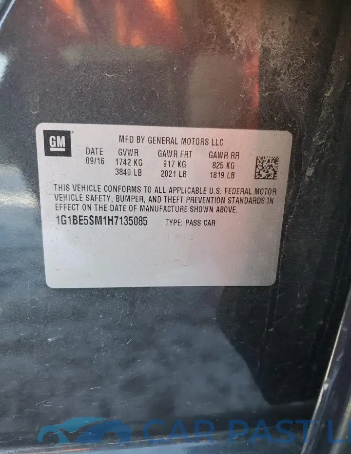 1G1BE5SM1H7135085# 12