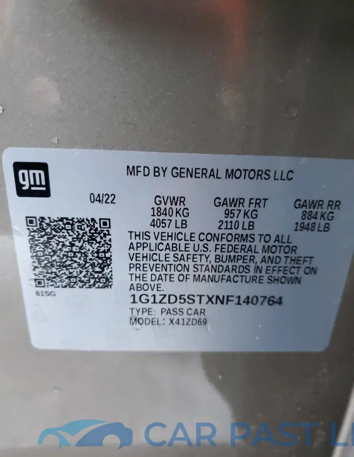 1G1ZD5STXNF140764# 13