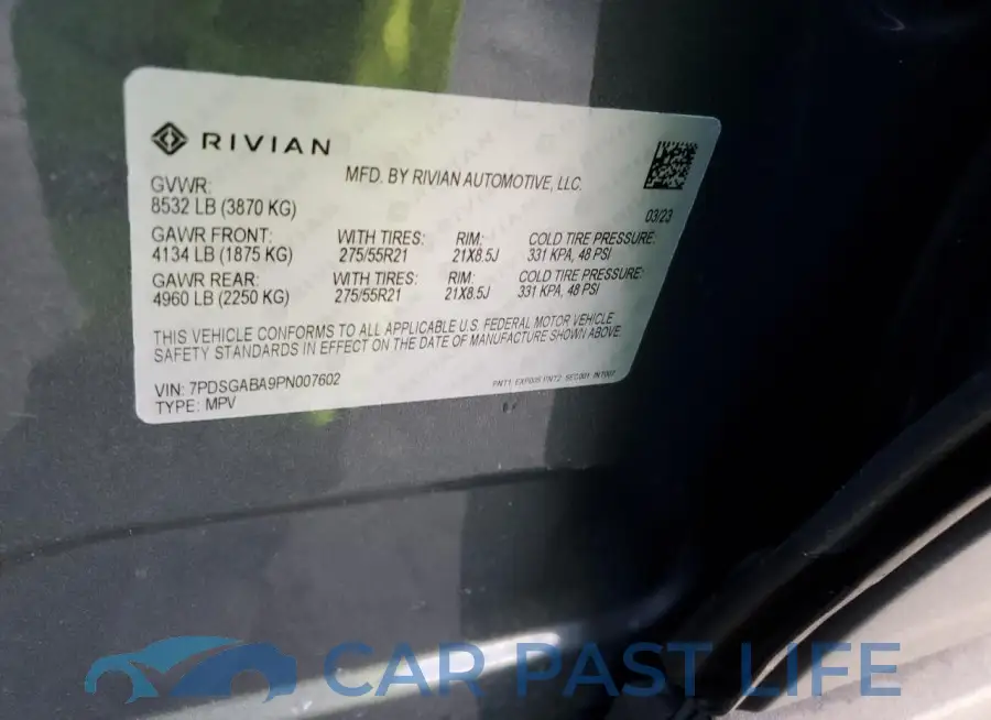 7PDSGABA9PN007602# 13