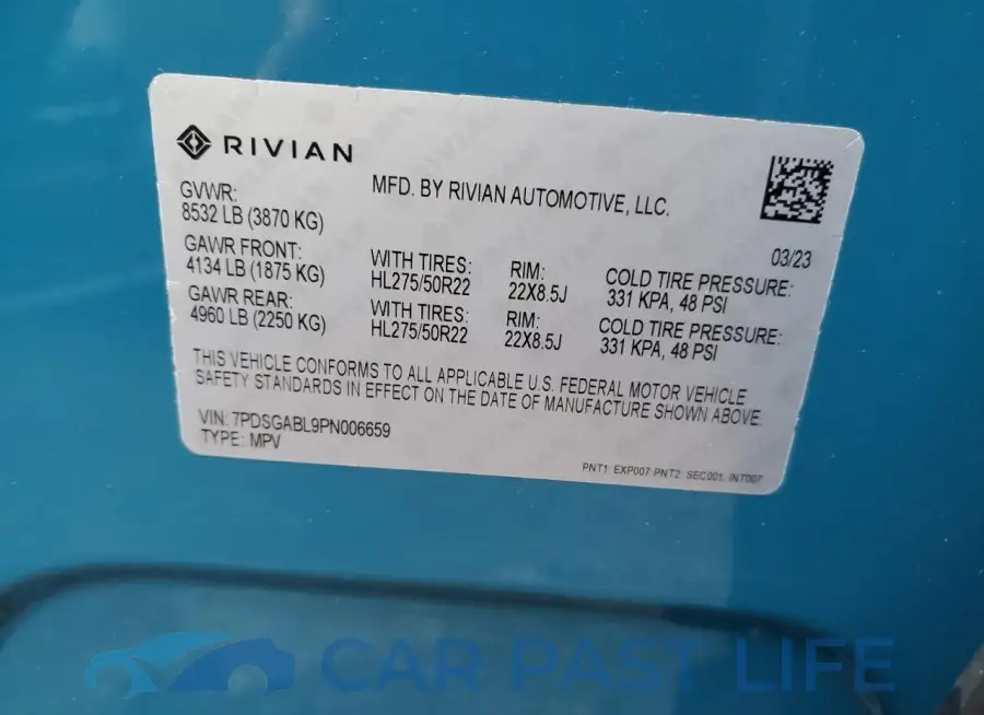 7PDSGABL9PN006659# 12