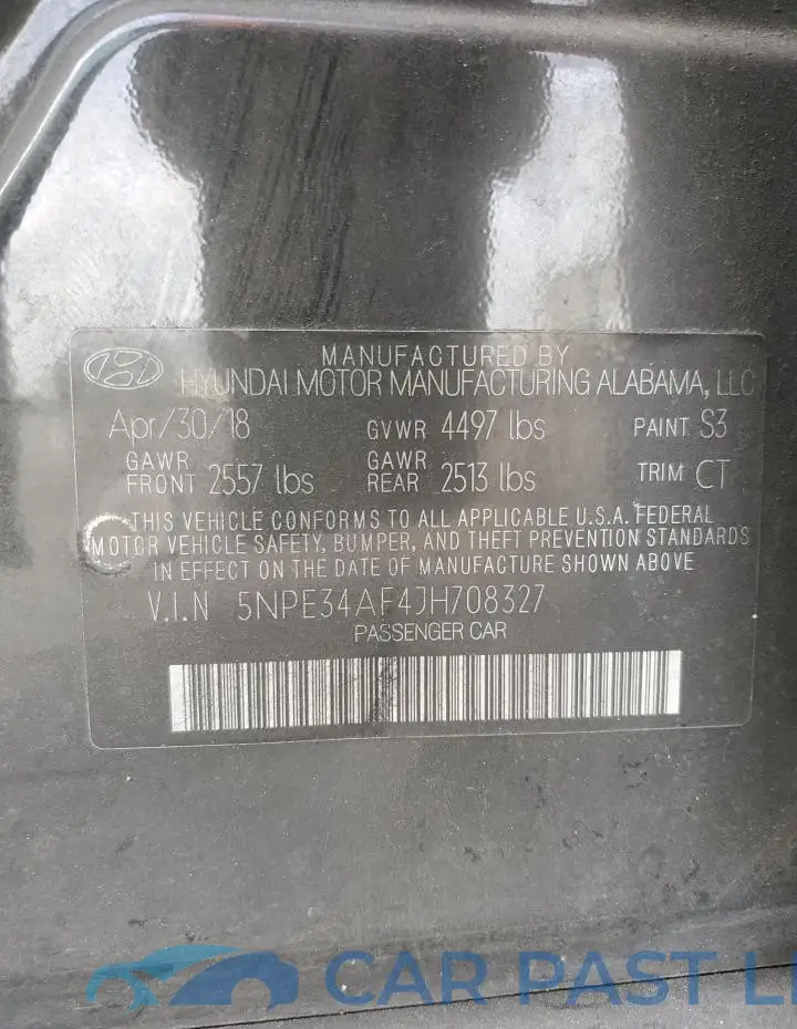 5NPE34AF4JH708327# 13