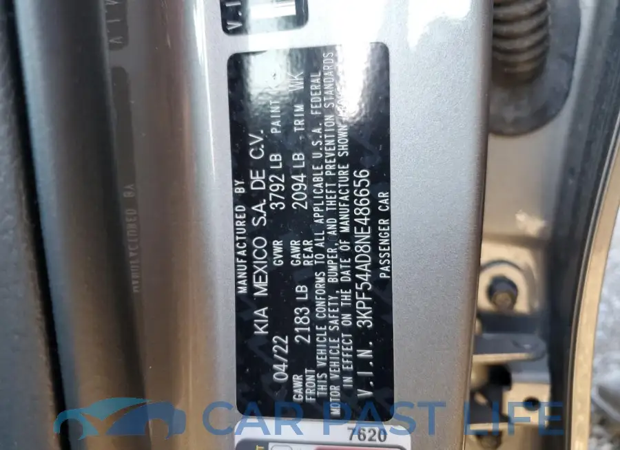 3KPF54AD8NE486656# 12