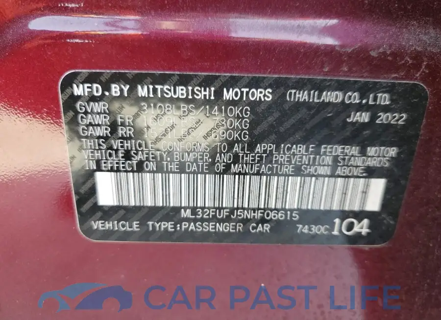 ML32FUFJ5NHF06615# 12