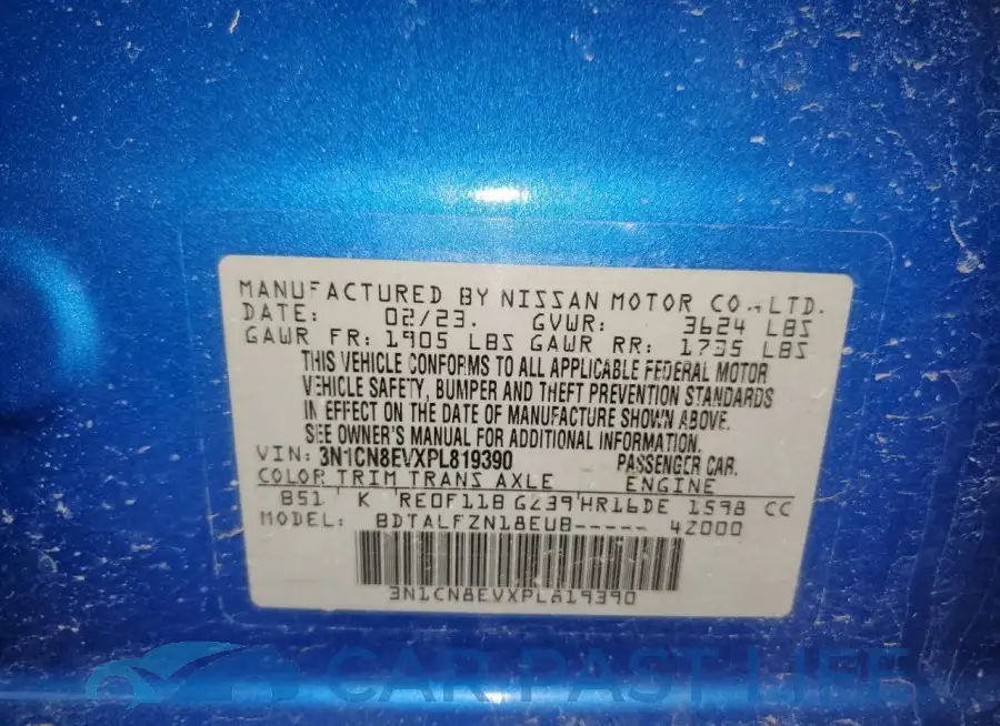 3N1CN8EVXPL819390# 13