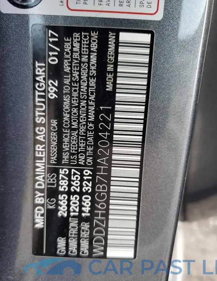 WDDZH6GB7HA204221# 12