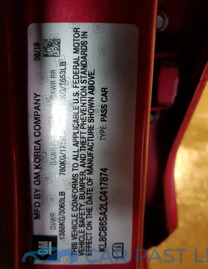 KL8CB6SA2LC417874# 13