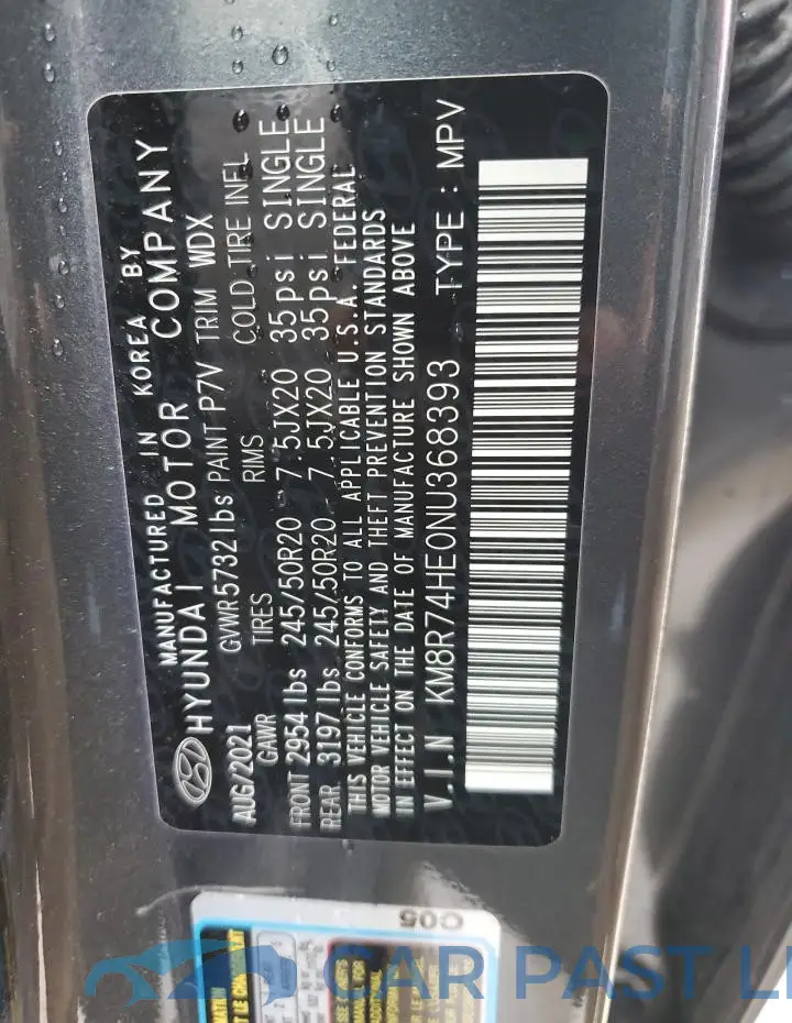 KM8R74HE0NU368393# 13