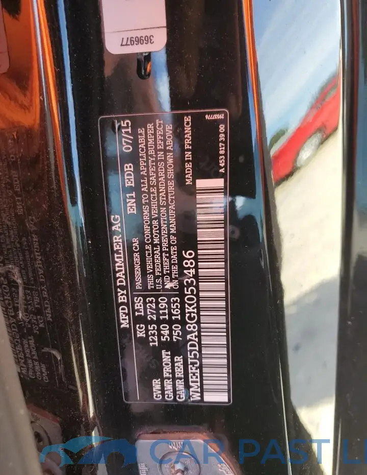WMEFJ5DA8GK053486# 12