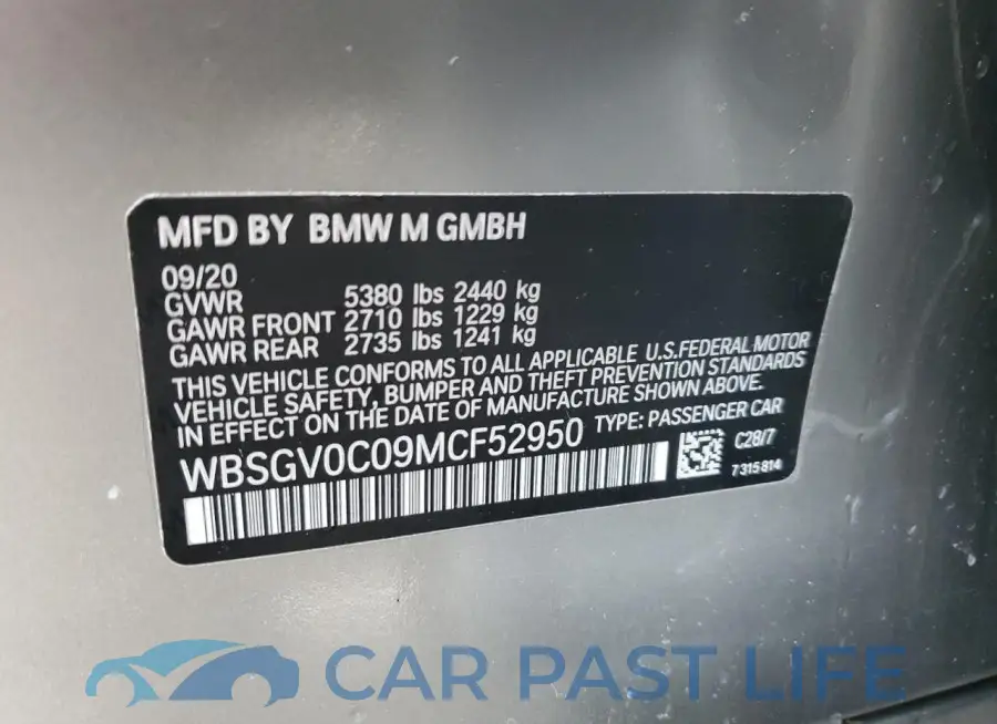 WBSGV0C09MCF52950# 12