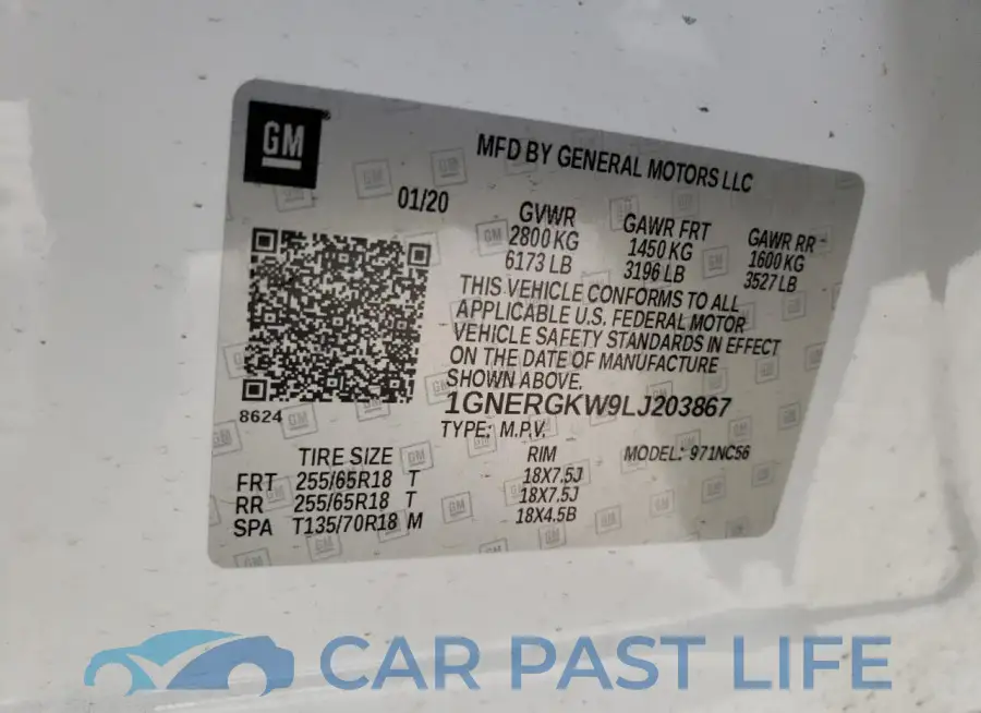 1GNERGKW9LJ203867# 13