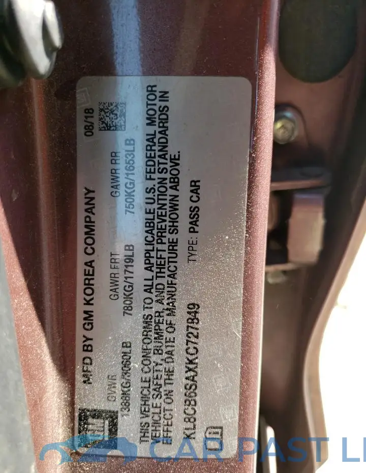 KL8CB6SAXKC727849# 13