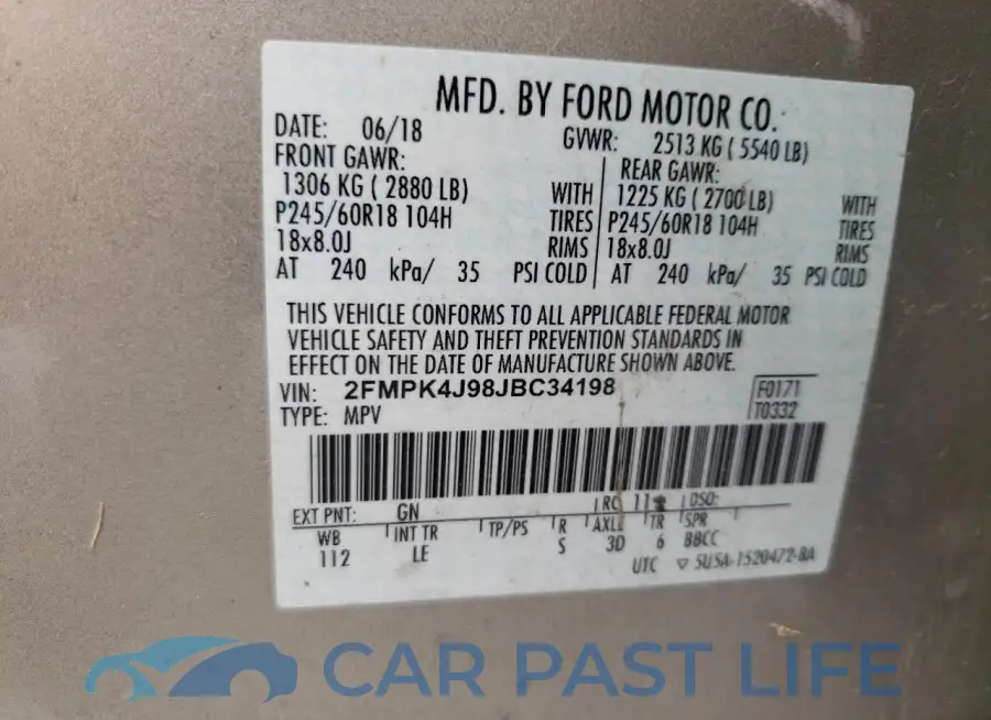 2FMPK4J98JBC34198# 13