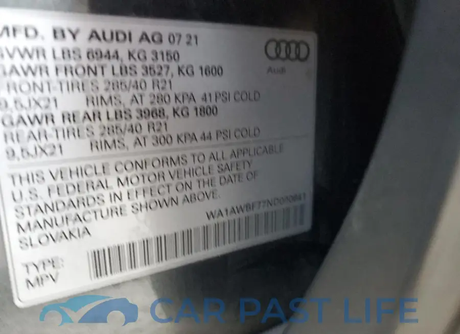 WA1AWBF77ND000641# 13