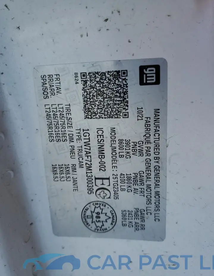 1GTW7AF72M1300395# 14
