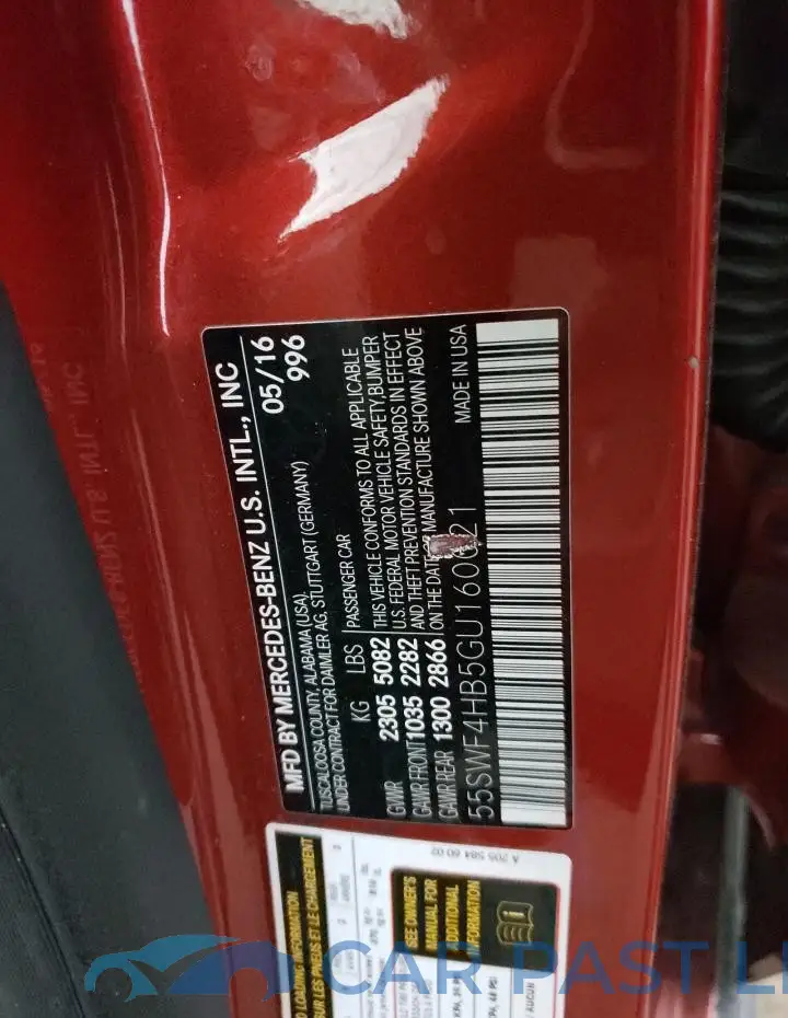 55SWF4HB5GU160021# 12