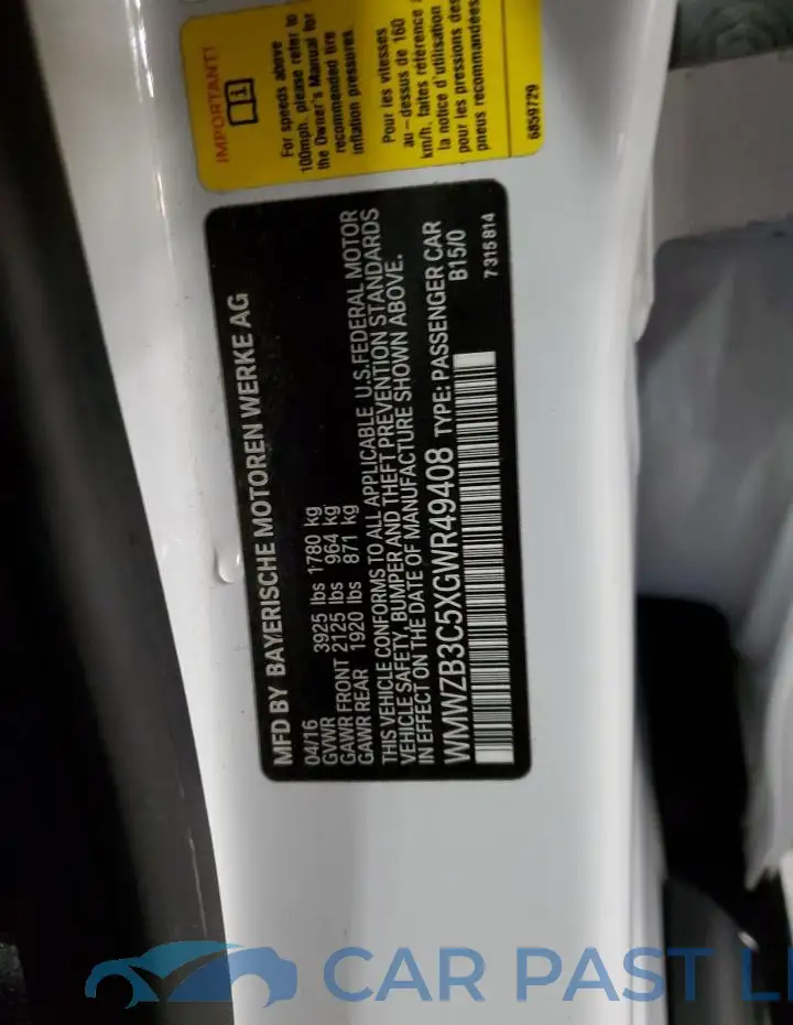 WMWZB3C5XGWR49408# 12