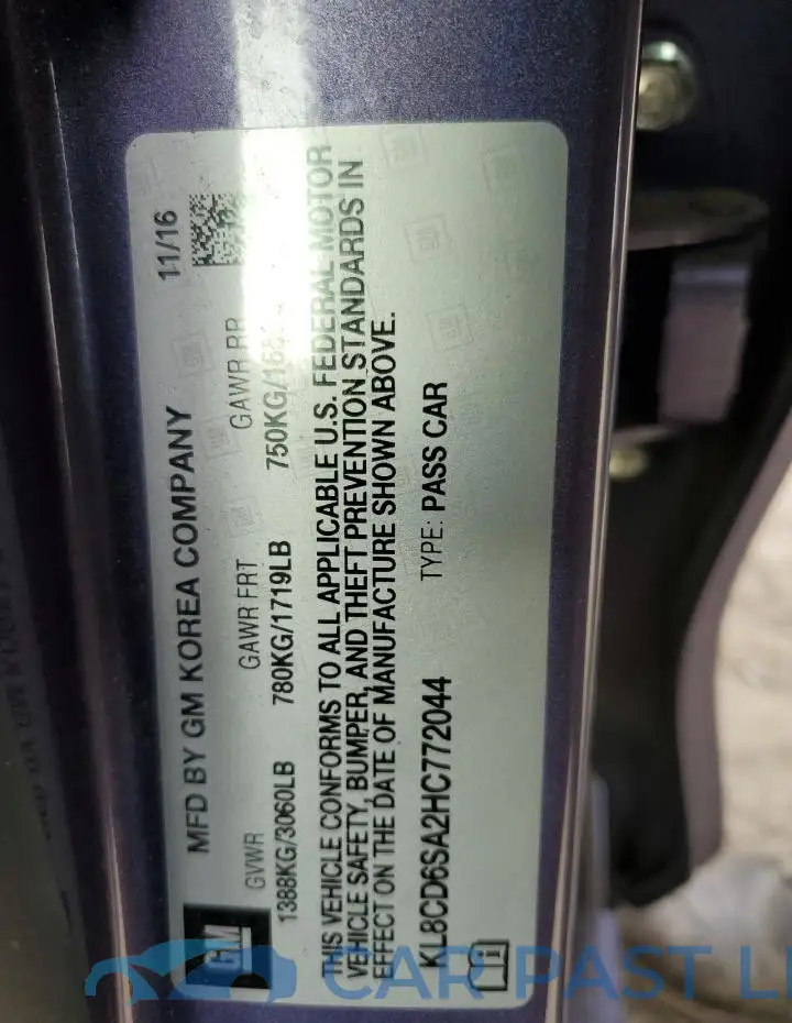 KL8CD6SA2HC772044# 12