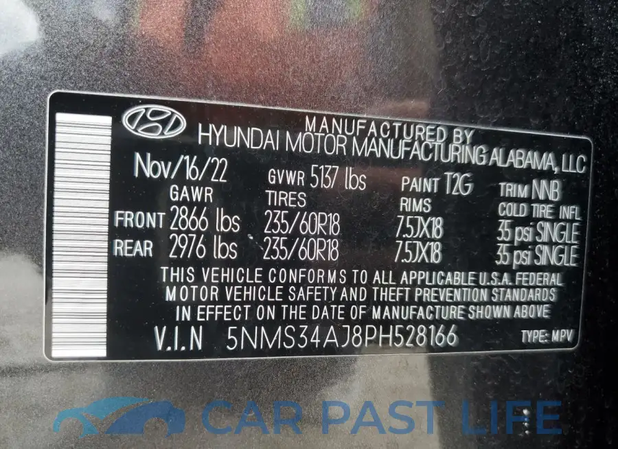5NMS34AJ8PH528166# 13