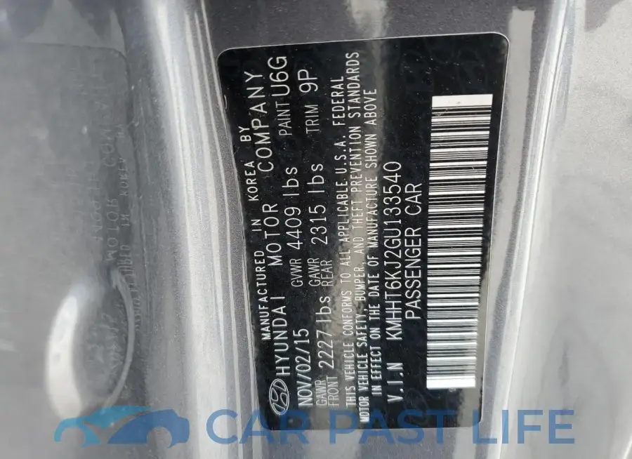 KMHHT6KJ2GU133540# 13