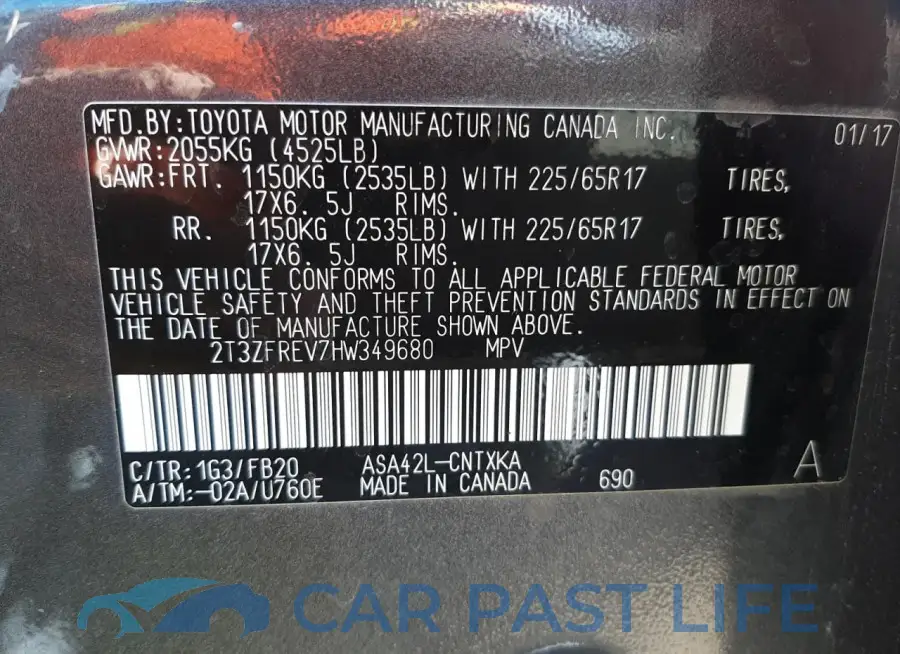 2T3ZFREV7HW349680# 12