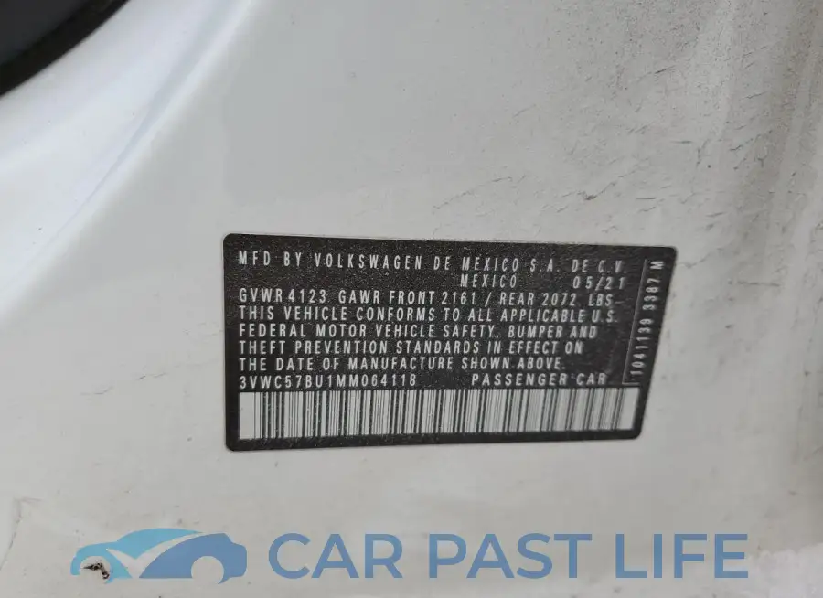 3VWC57BU1MM064118# 12