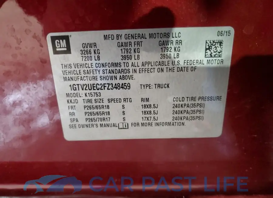 1GTV2UEC2FZ348459# 12