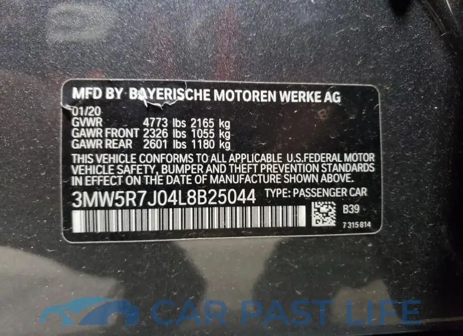 3MW5R7J04L8B25044# 12