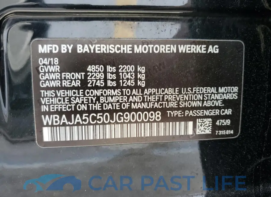 WBAJA5C50JG900098# 12