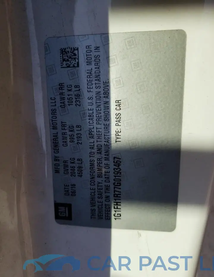 1G1FH1R77G0193467# 12