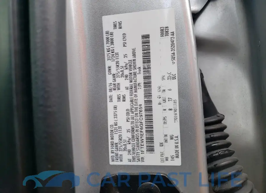 1FTEW1EF6GFC97659# 12