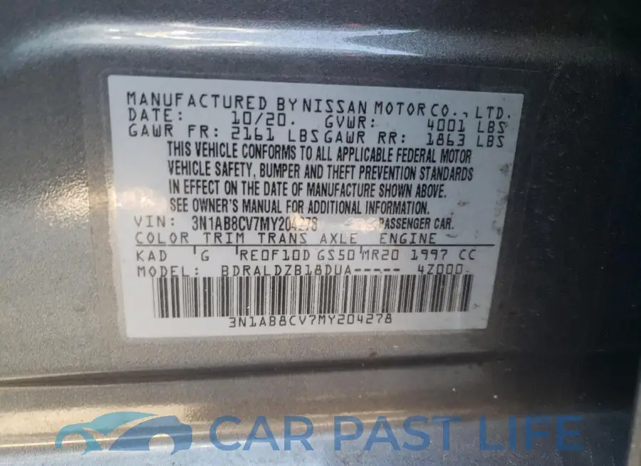 3N1AB8CV7MY204278# 13