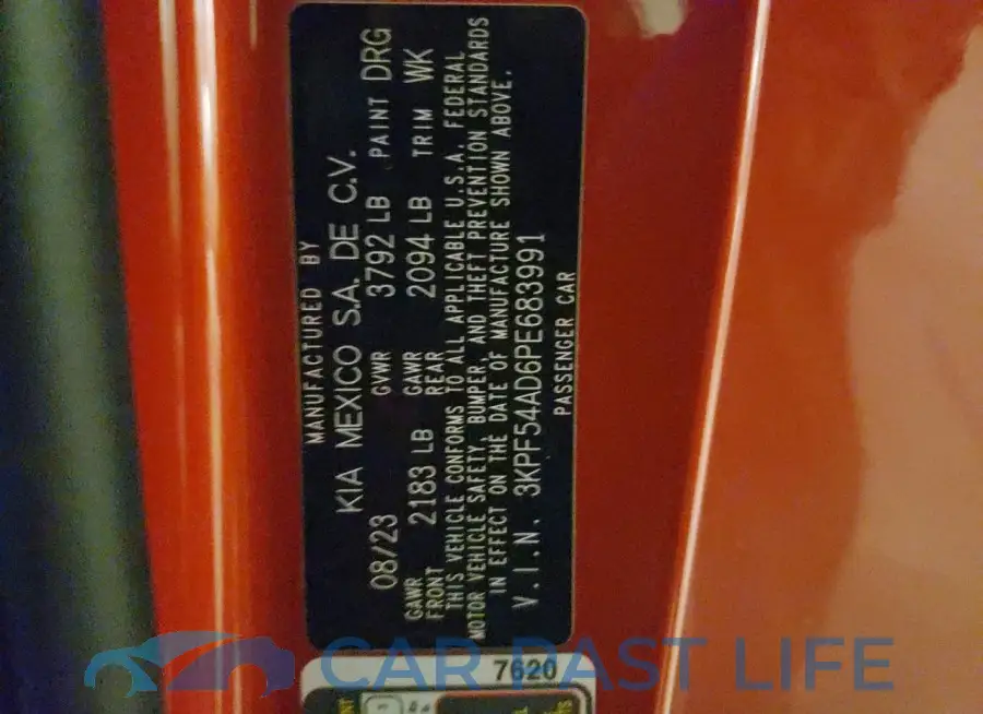 3KPF54AD6PE683991# 12