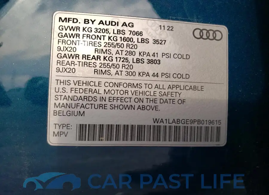 WA1LABGE9PB019615# 13