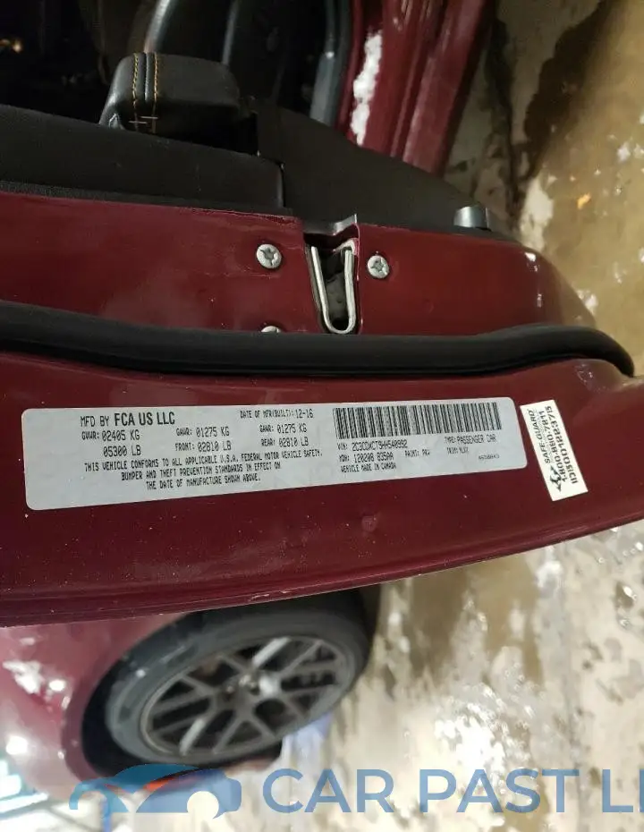 2C3CDXCT9HH540992# 12