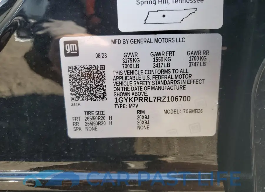 1GYKPRRL7RZ106700# 13