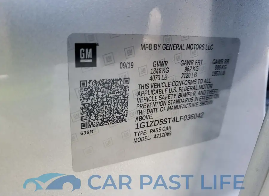 1G1ZD5ST4LF036042# 12