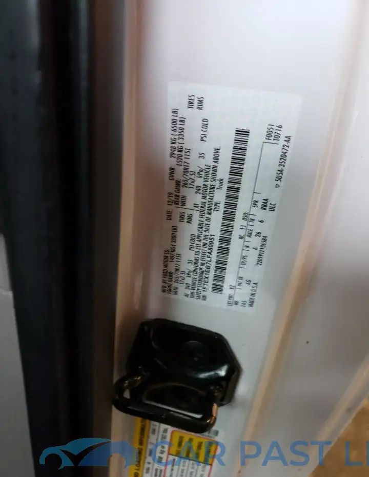 1FTEX1EB7LFA80951# 12
