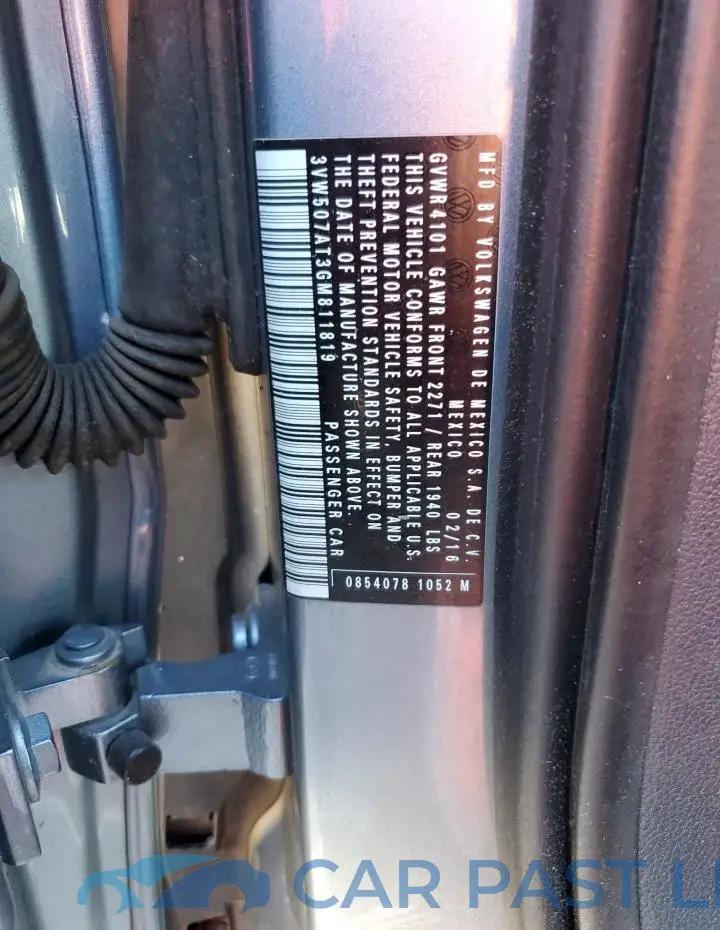 3VW507AT3GM811819# 13
