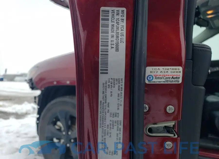 1C4PJMLB5MD156680# 13
